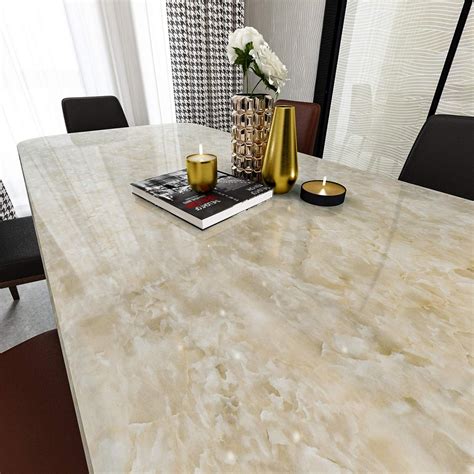 LIKILIKI Kitchen White Marble Contact Paper for countertops Waterproof ...