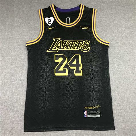 Kobe Bryant #24 Los Angeles Lakers City Edition Black Jersey With Love Path