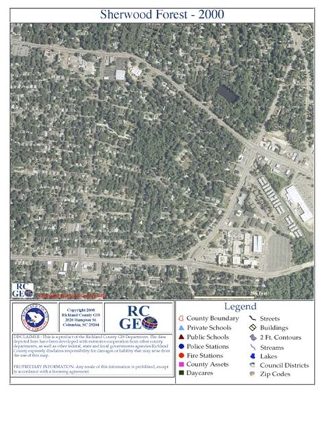 Sherwood Forest Aerial Map - 2000 - Sherwood Forest Neighborhood ...