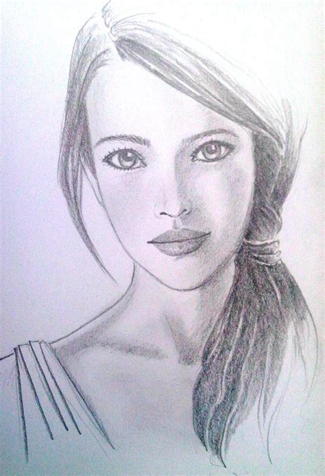 Pencil sketch 081913@Novianny Widya Pencil Sketches Of Girls, Pencil ...