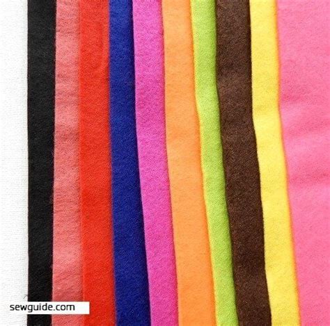 Different types of Felt fabric and its uses - SewGuide