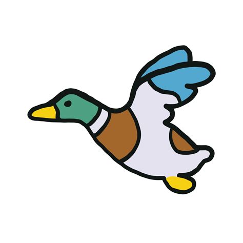 Flying Duck PNG Clip Art Transparent Background - Etsy