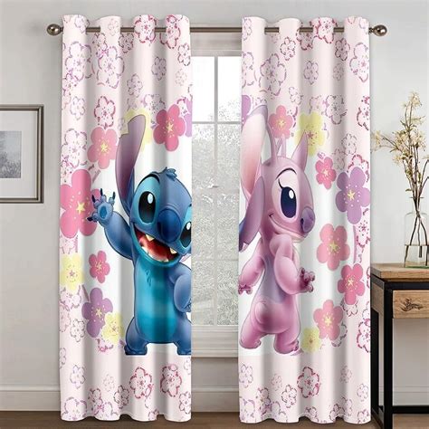 3D Cartoon Characters Sunshade Curtains 2 Panel Children's Favorite ...