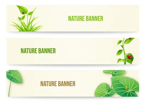 Nature Banner Vector Pack 55820 Vector Art at Vecteezy