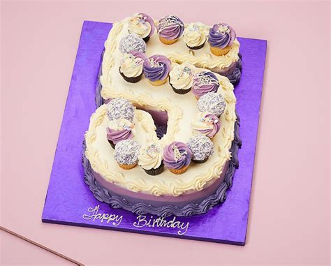 Purple Theme - Ombre Number Cake