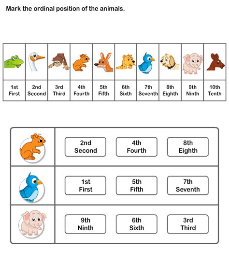 Learn Ordinal Number, Ordinal Number Worksheets for Kindergarten ...