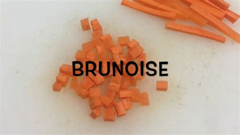 Vegetable Cutting : Brunoise - YouTube