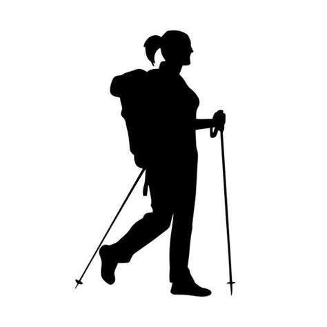 Woman hiking silhouette #AD , #paid, #Ad, #silhouette, #hiking, #Woman ...