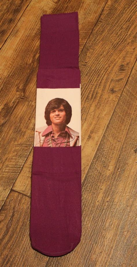 RARE 70s Donny Osmond Fan Club Purple Socks VINTAGE MINT!!!