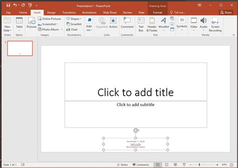 Separate lines (line break) - PowerPoint Footer | TechTalkz.com ...