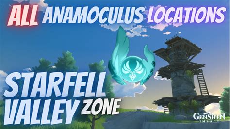 All Mondstadt Anemoculus Locations part 3 Starfell Valley | Genshin ...