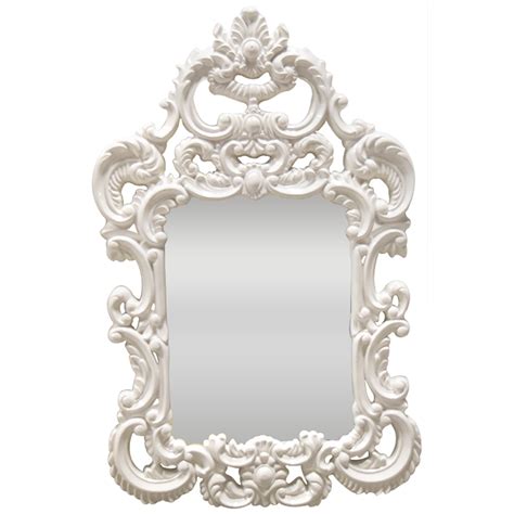 Antique White Frame Mirror (MR5006) | Elite Furniture Rental