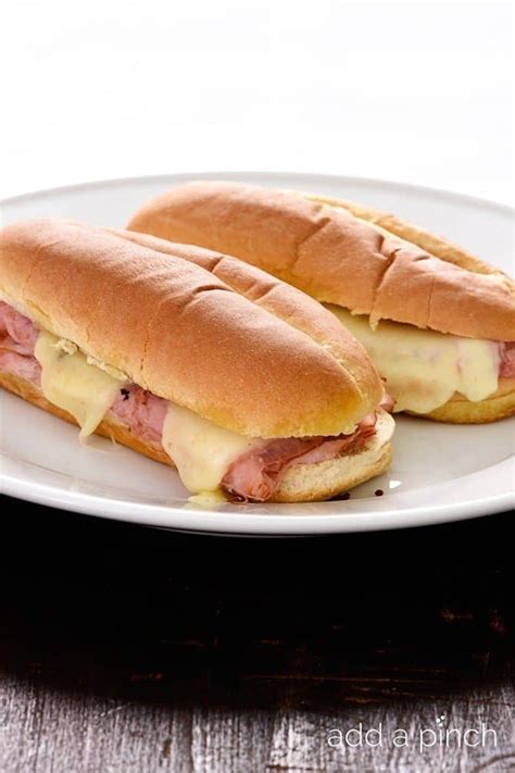 Hot Ham and Cheese Sandwiches Recipe - Add a Pinch