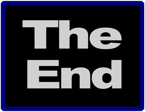 The End Sign Clip Art Image - ClipSafari