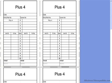 Bowls Score Cards 2.22 Free download