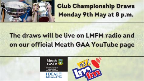 Club Championship Draws 2022 - Meath G.A.A.