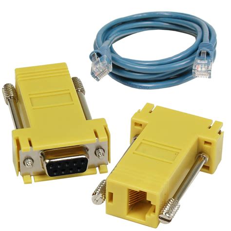 DB9 to RJ45 Adapter (RS-485 Pinout) with 7 Foot CAT5 Patch Cable - Sealevel