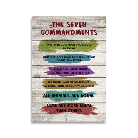 Animal Farm Commandments