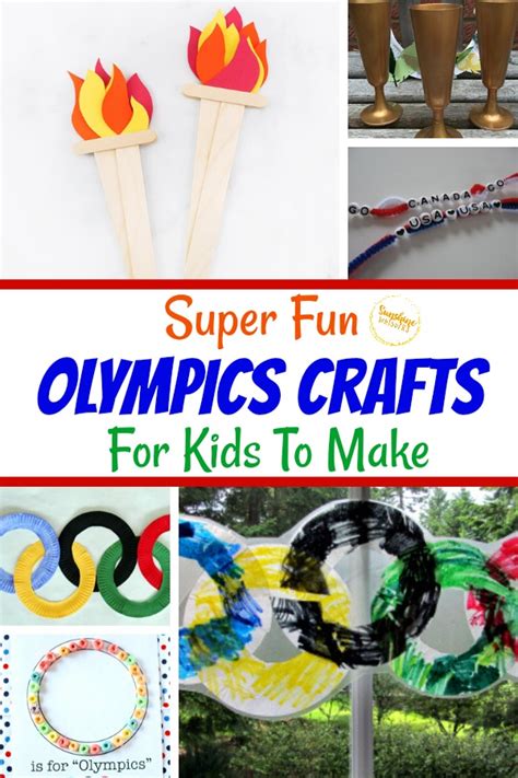 Super Fun Olympics Crafts For Kids To Make - Sunshine Whispers