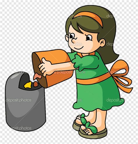 Rubbish Bins & Waste Paper Baskets graphics, garbage, child, hand png ...