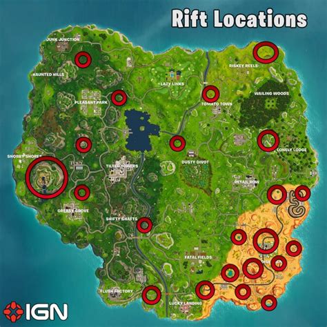 Fortnite Week 5 Challenges - Rift Locations, Golf Hole in One, Snobby ...