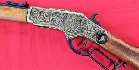 WINCHESTER M1873 ENGRAVED LEVER ACTION REPLICA RIFLE BY DENIX – JB ...