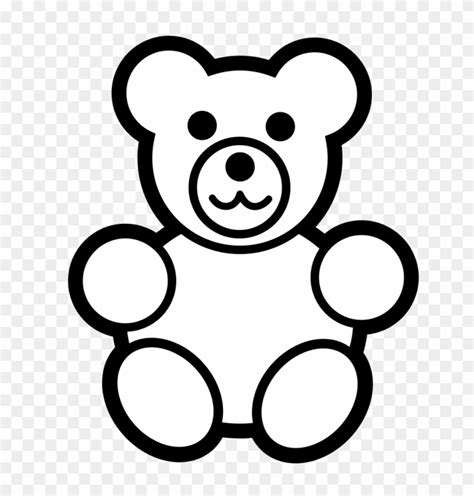 Teddy Bear Outline - Teddy Bear Outline - Free Transparent PNG Clipart ...