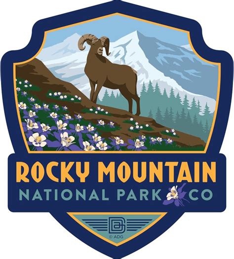 Rocky Mountain Majestic Emblem Sticker | American Made