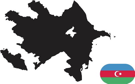 map and flag of Azerbaijan 11175563 Vector Art at Vecteezy