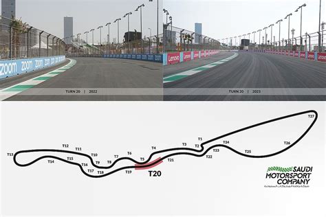 超高速ジェッダが2023年F1サウジアラビアGPを前にコース再調整。ブラインドコーナー減らし安全性を向上