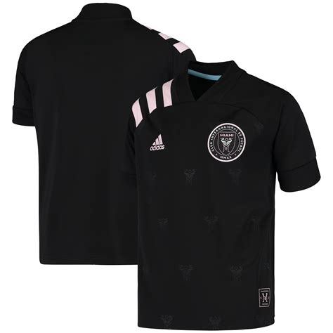 Youth adidas Black Inter Miami CF 2020 Away Team Replica Jersey