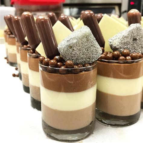 Antonio Bachour on Instagram: “Trio of chocolate mousse verrines # ...