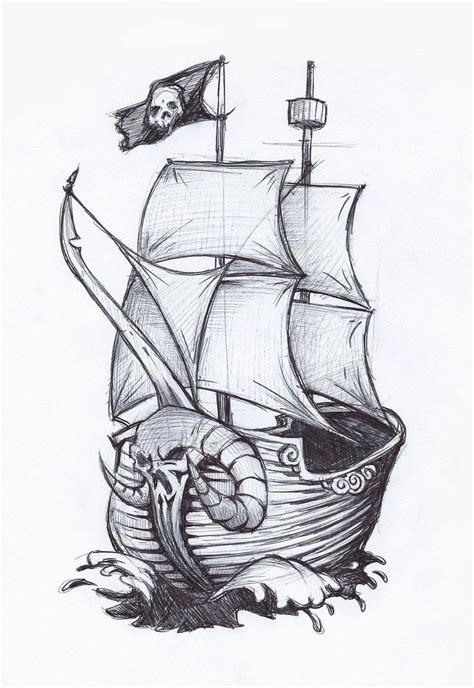 Pirate Ship Sketch