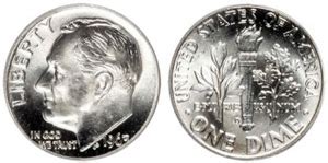 Roosevelt Dimes (1946-1964) Silver Price - United States Silver Coin Value