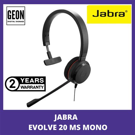 JABRA EVOLVE 20 MS MONO - Geon Asia