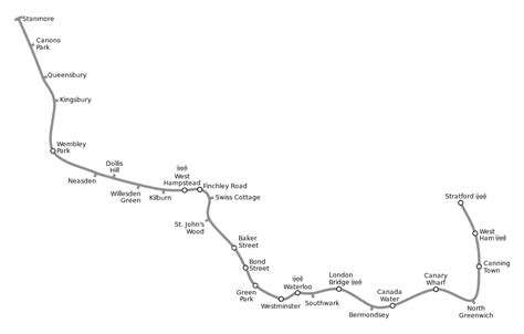 Jubilee Line Map - (With Zones, Downloadable In PDF) - Winterville