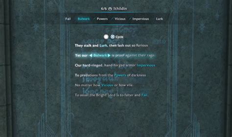 Middle-earth: Shadow of War Guide - Ithildin Poem Solutions