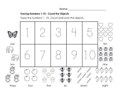 Traceable Numbers 1-10 Worksheets to Print | Activity Shelter