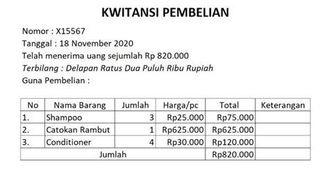 Kwitansi adalah: Pengertian, Contoh, Format