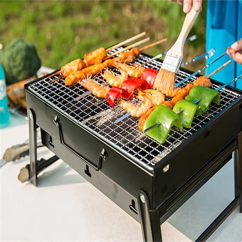 TOMOUNT Barbecue Grill Outdoor Full Set Portable Thick Foldable Grill ...