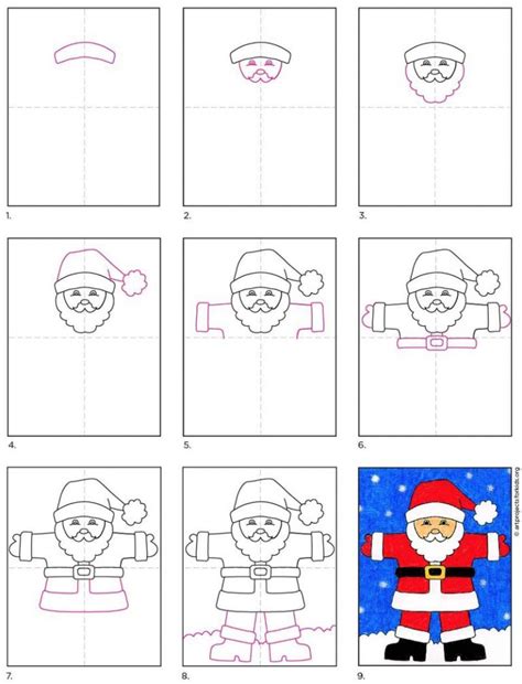 How to Draw Santa Claus · Art Projects for Kids