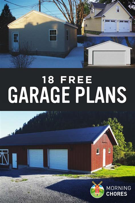 18 Free DIY Garage Plans with Detailed Drawings and Instructions