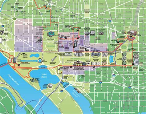 Printable Washington Dc Tourist Map