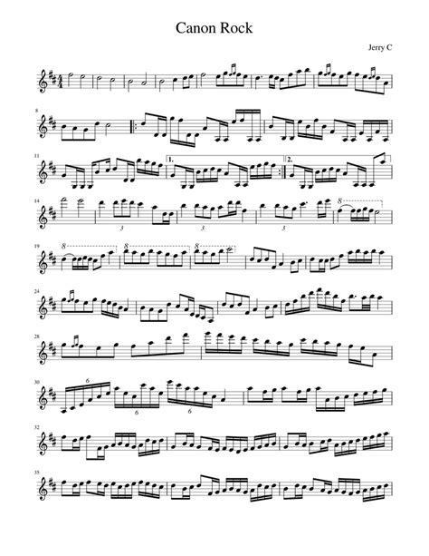 Canon Rock Sheet music for Piano (Solo) | Musescore.com