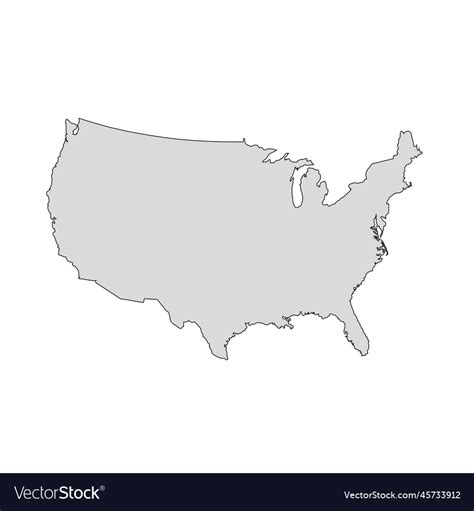 United states map Royalty Free Vector Image - VectorStock