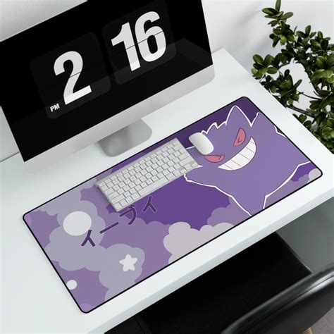 Gengar Mouse Pad Pokemon Desk Mat Gift for Men Women Gaming - Etsy