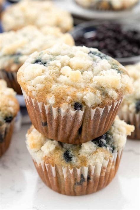 Blueberry Cream Cheese Muffins - Crazy for Crust