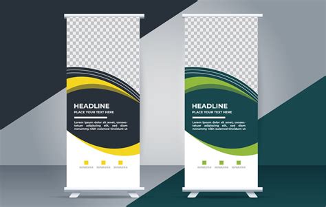 creative professional business roll up stand banner template design ...