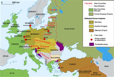 European Map During World War 1 - Gratia Georgianne