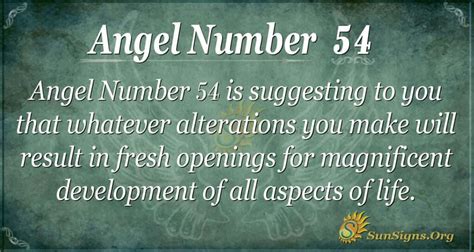 Angel Number 54 Meaning - Manifest Your Life's Desires - SunSigns.Org